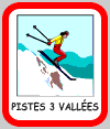 Plan des pistes des 3 Vallées
