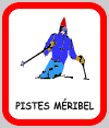 Plan des pistes de Méribel